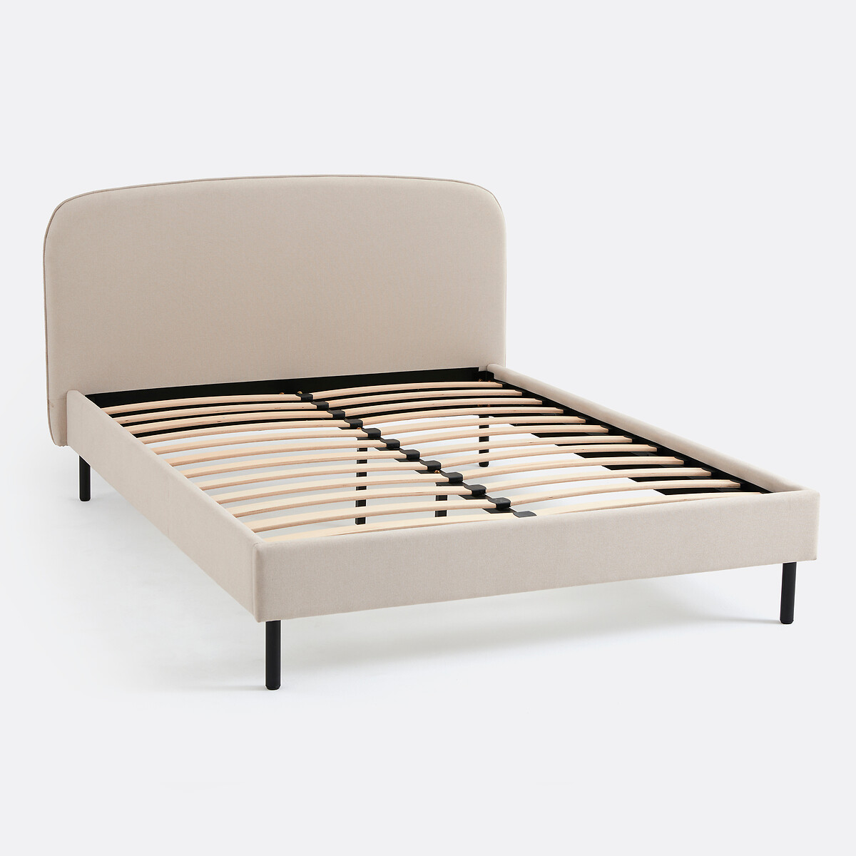 Cama tapizada con somier, Conto beige , LA REDOUTE INTERIEURS