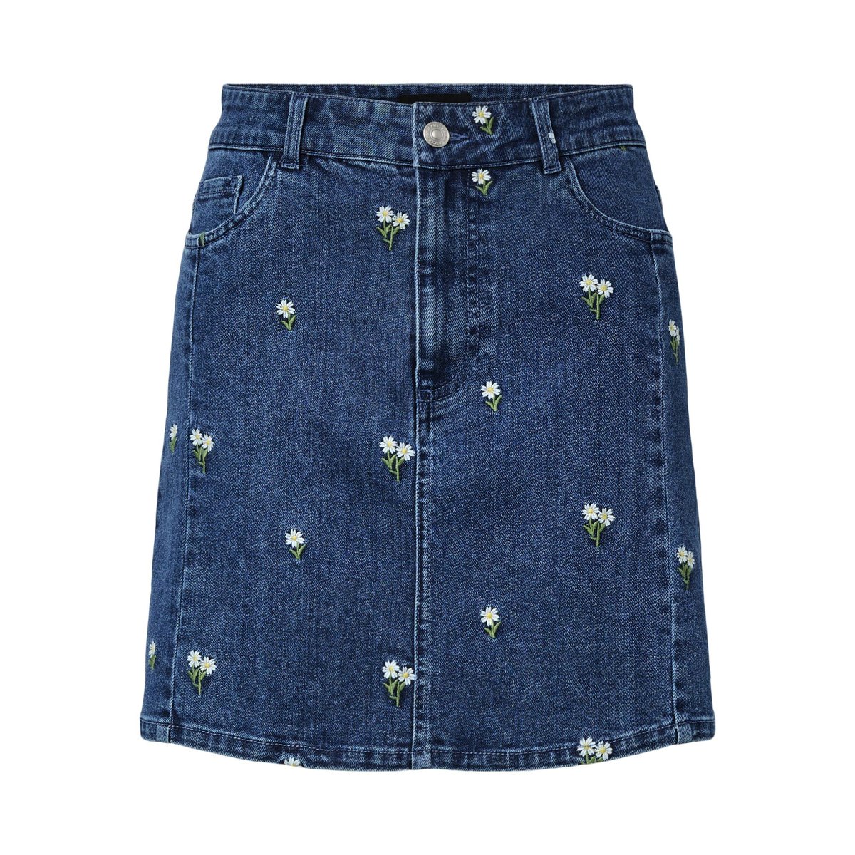 Jupe En Jean medium blue denim, PIECES