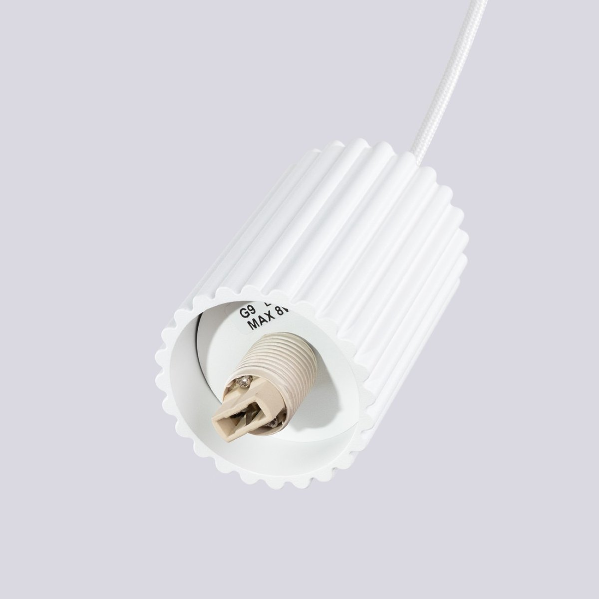 Suspension Aluminium Blanc G9 2 Halo blanc, EDEN