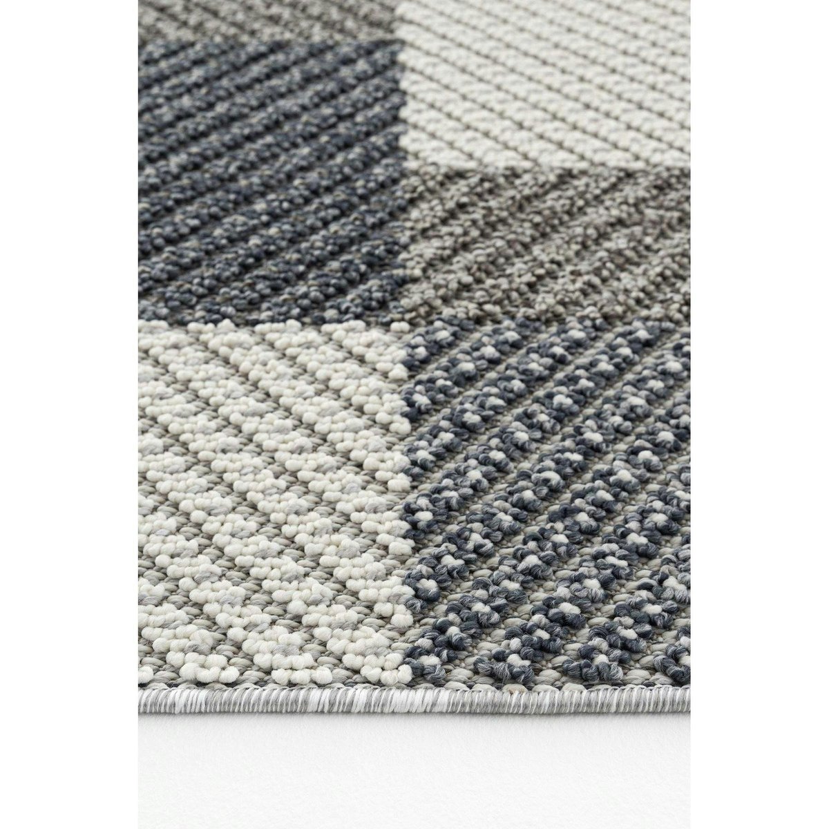 Tapis décoratif à motifs 120x180 ISTANBUL gris (carrés), PIER IMPORT