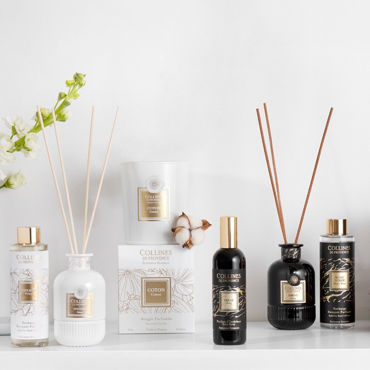 Recharge Diffuseur de parfum ROSE NOIRE noir, COLLINES DE PROVENCE