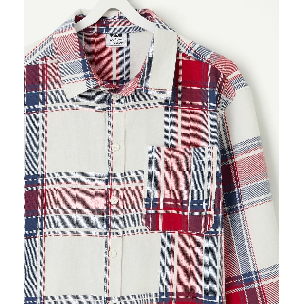 Checked Long Sleeve Shirt red/blue checks, TAPE A L'OEIL