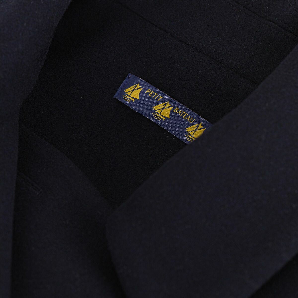 Wool Blend Pea Coat navy blue, PETIT BATEAU