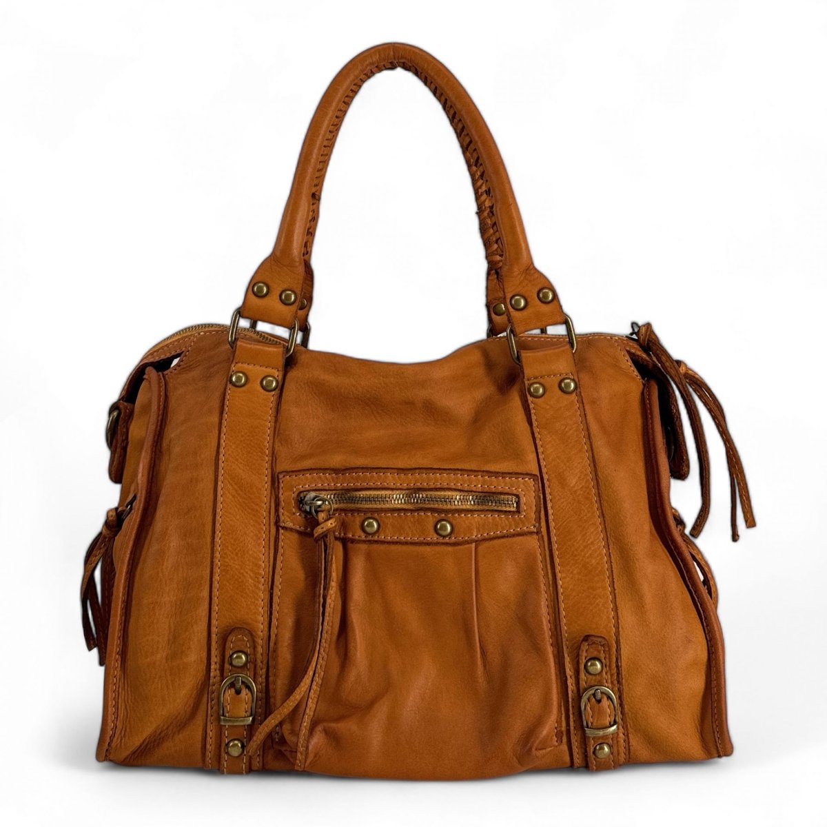 Sac cuir rock top