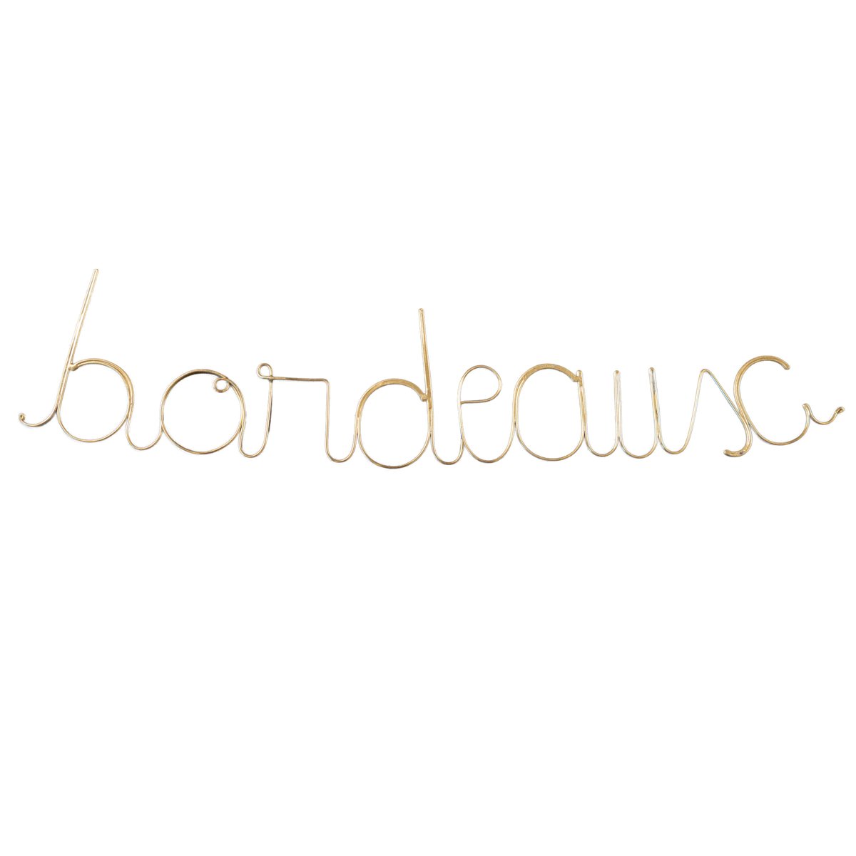 Mot fil de laiton "BORDEAUX" - LOJI doré vieilli, HOME MAISON