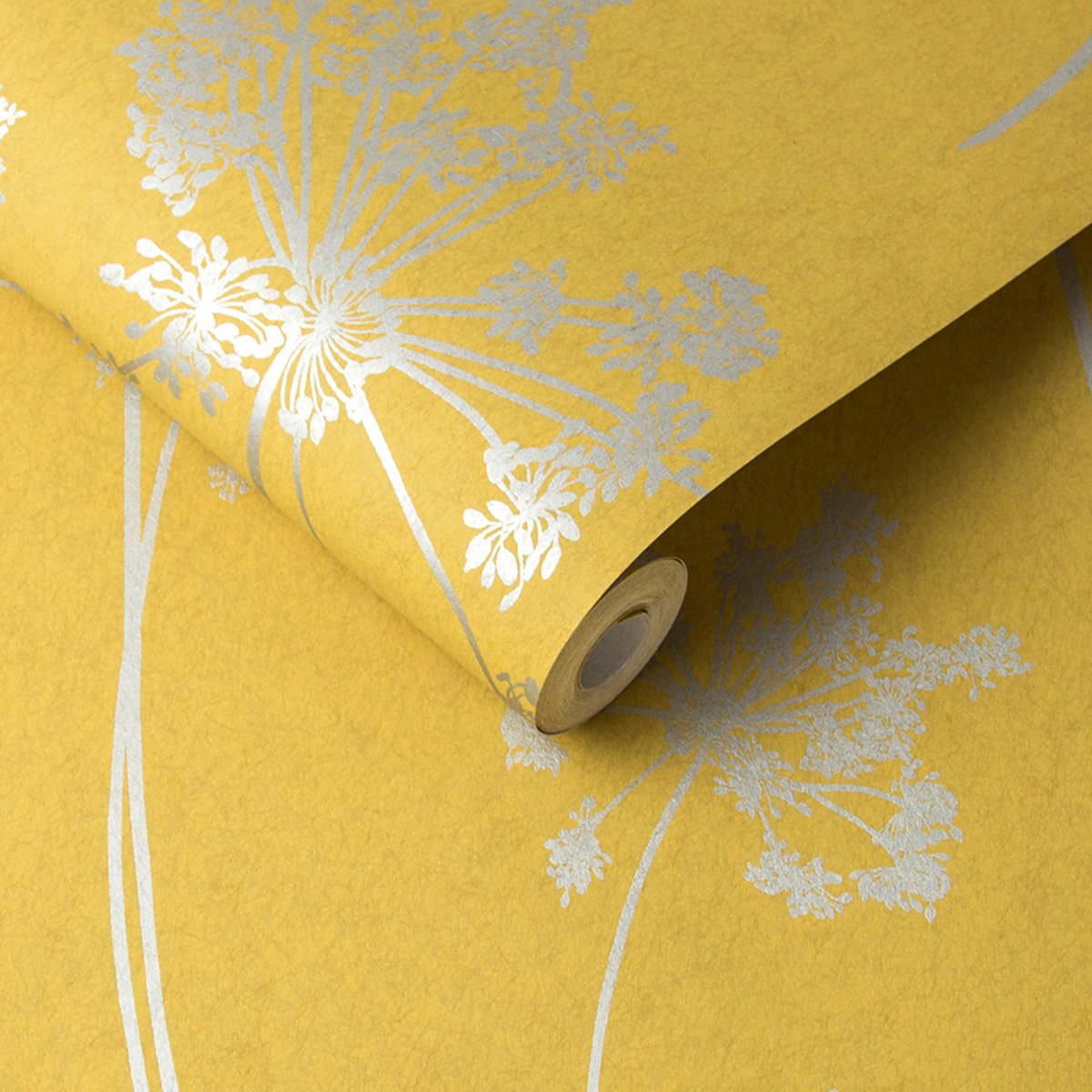 Papier peint Anthriscus Summer jaune, GRAHAM ET BROWN