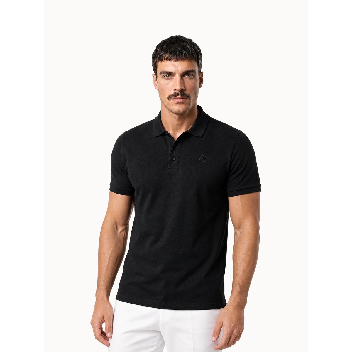 Polo Ton sur ton black, LE COQ SPORTIF