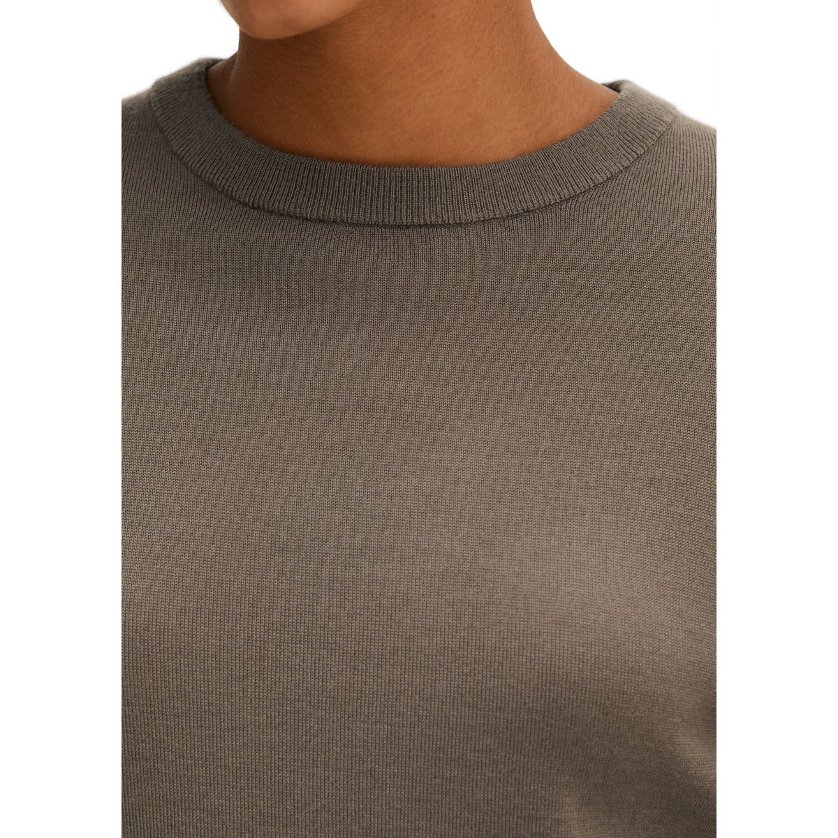 Pull en maille oversize en laine mérinos douce marron, MARC O'POLO