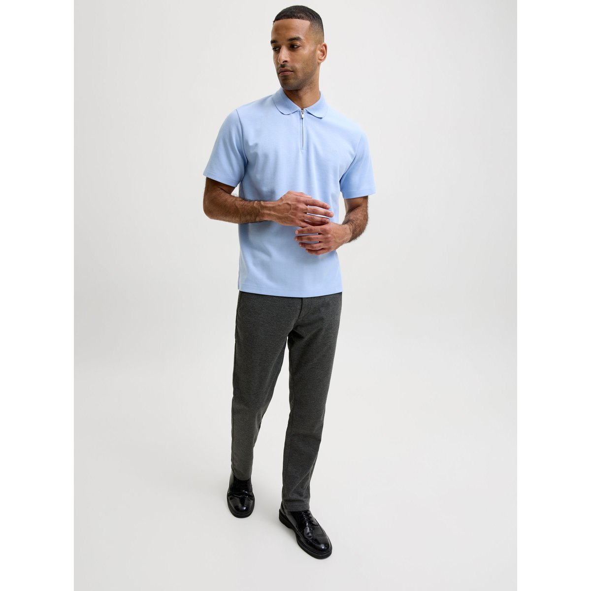 Pantalon Chino dark grey melange, JACK & JONES