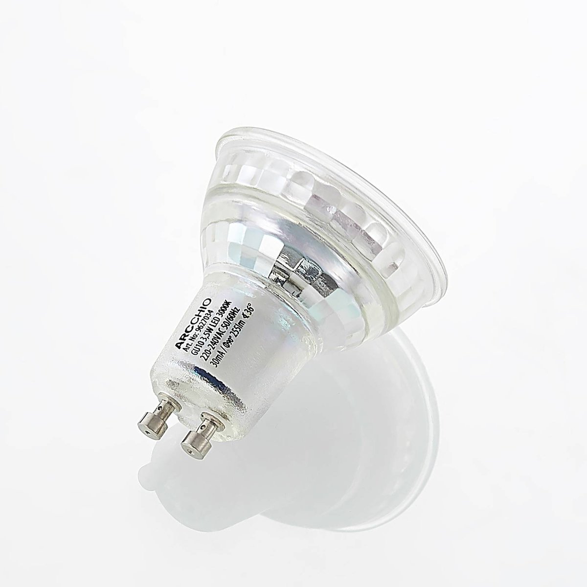 Ampoule GU10 en verreLED, Gu10 LED 3,5W couleur unique, ARCCHIO