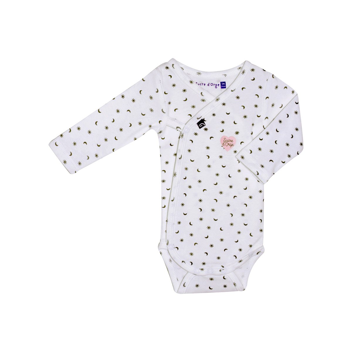 Lot 2 bodies naissance fille focicchia blanc, SUCRE D'ORGE