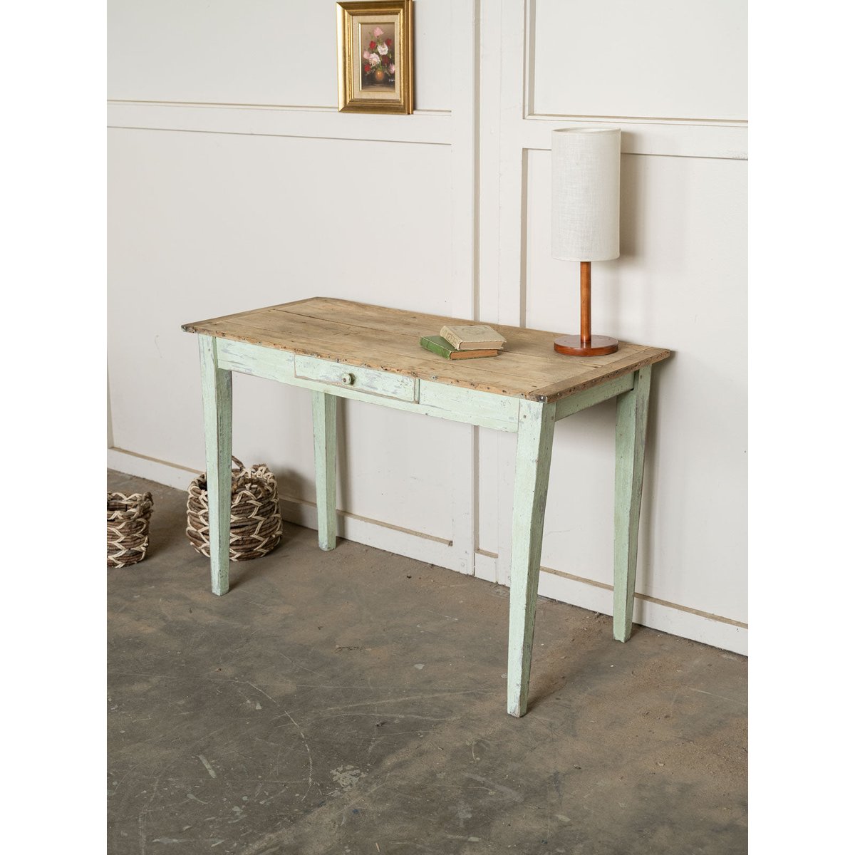 Table à manger de ferme en bois Romy N°1571 - Bon état bois clair, DEBONGOUT
