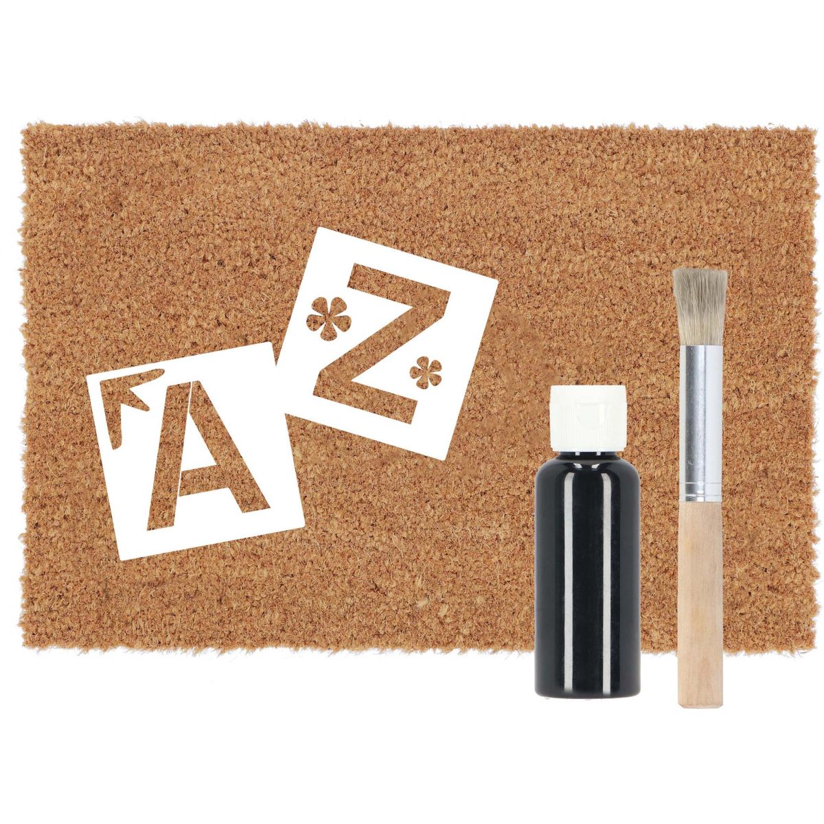 Paillasson en fibres de coco à personnaliser DIY Lettres 6777, BEST FOR BOOTS