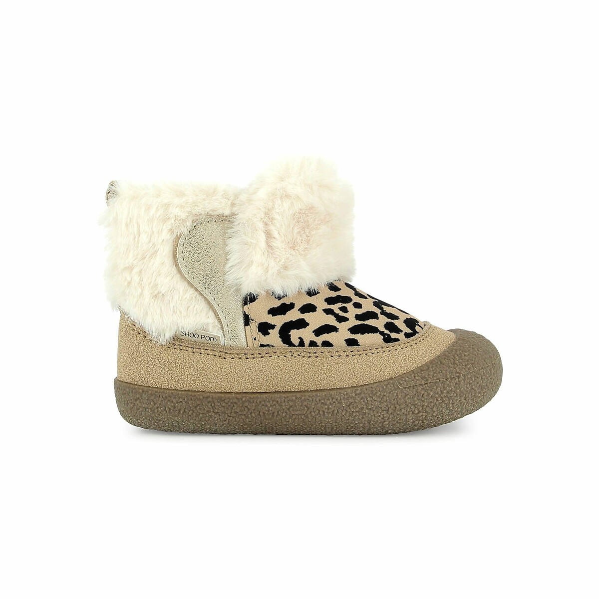 Bottines fourrées Grigri Boots Fur imprimé léopard, SHOO POM
