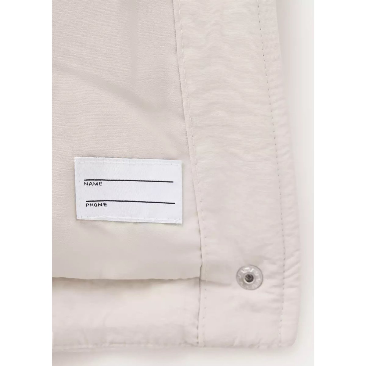 Veste matelassée col cheminée écru, MANGO KIDS