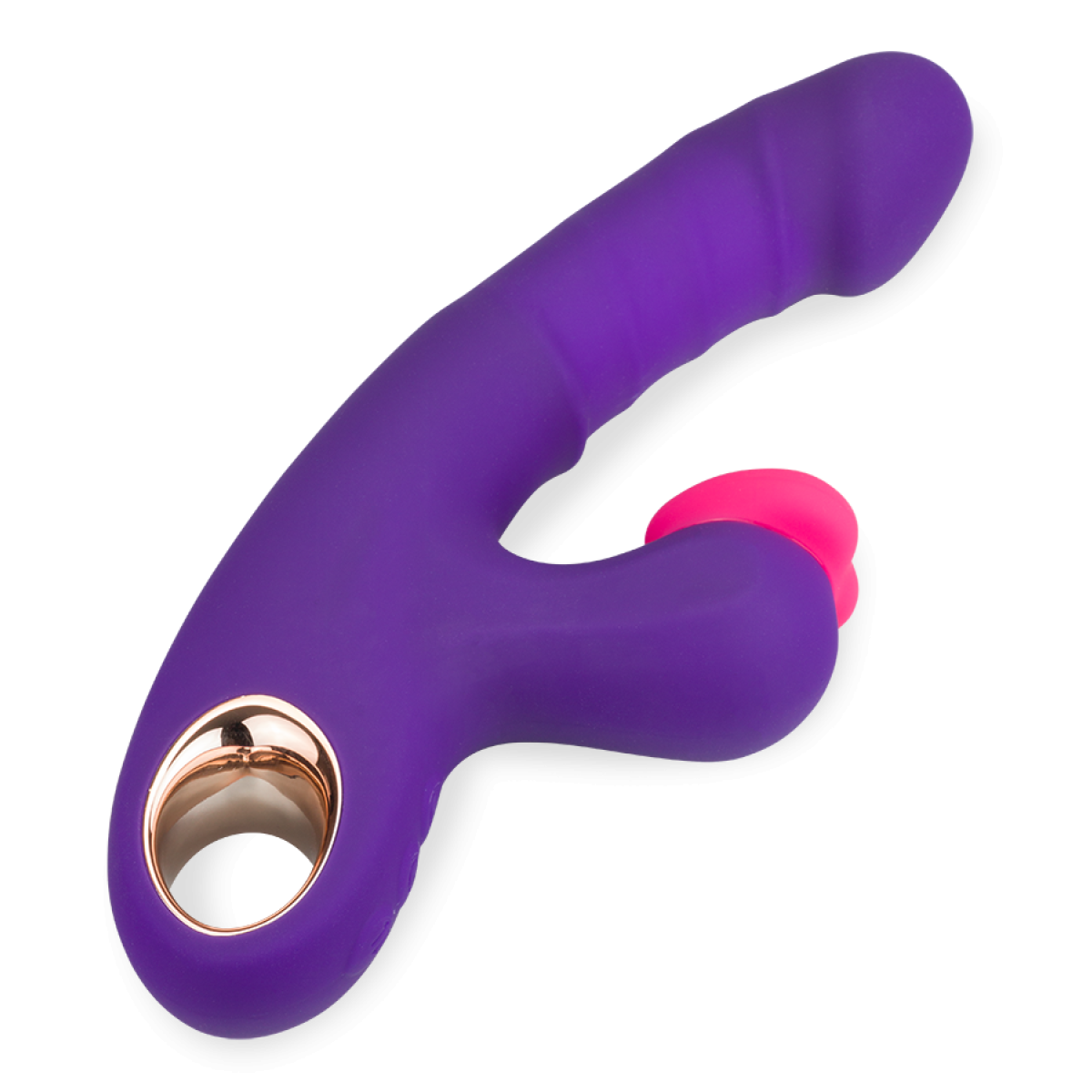 Vibromasseur puissant rabbit va-et-vient et percussions Love Beat violet, LOVE AND VIBES