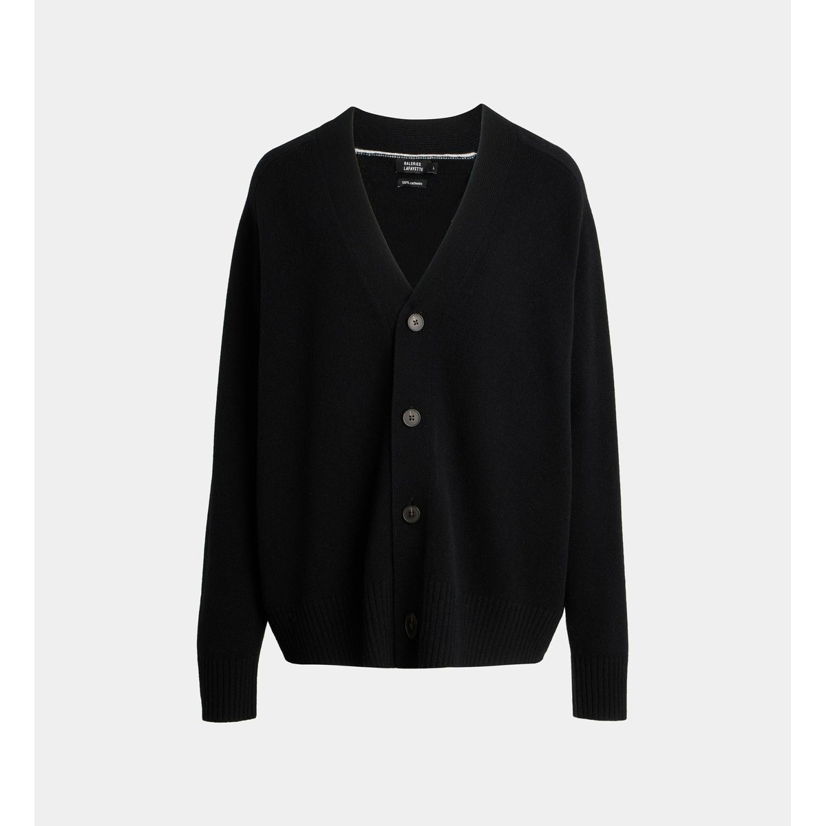 Gilet ample unisex gi cachemire noir, GALERIES LAFAYETTE