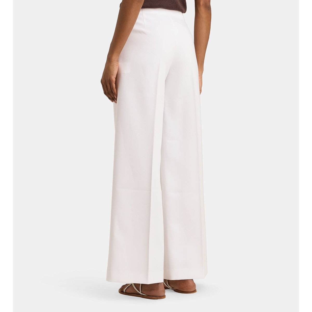Pantalon napo droit large blanc, JODHPUR