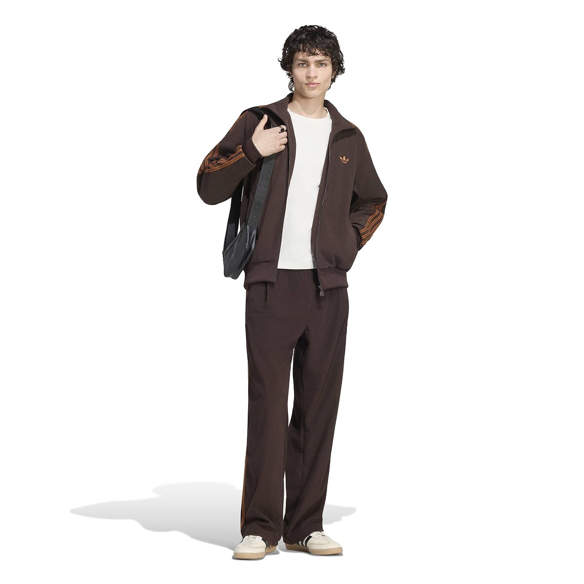 Veste en velours côtelé, loose fit, FIREBIRD café, adidas Originals
