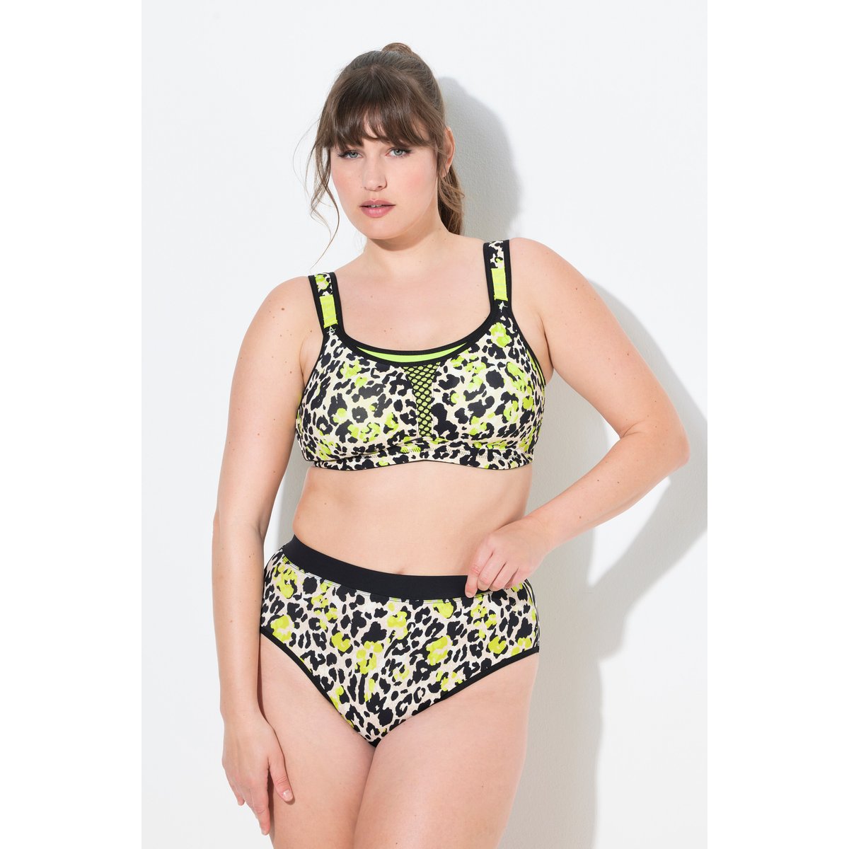 Culotte midi en microfibre citron vert, ULLA POPKEN