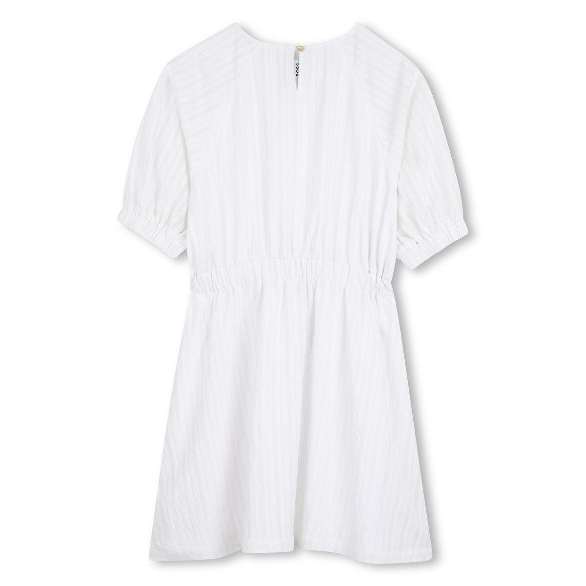 Robe taille élastiquée blanc, BOSS KIDSWEAR