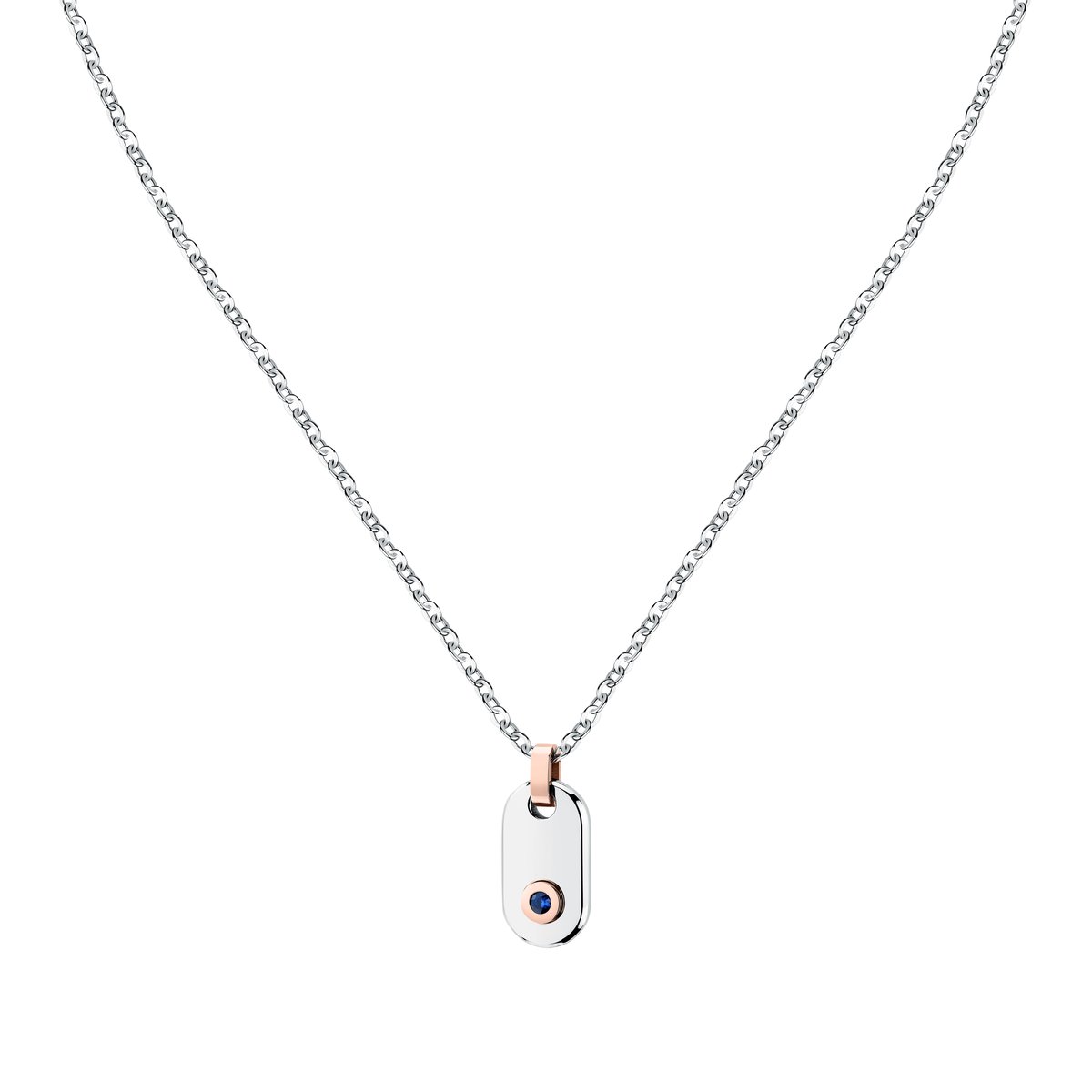 Colliers en Zircon/cubic Zirconia/steel et Zircon rose gold,stainless steel, MORELLATO