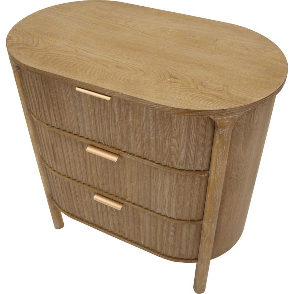 Commode 3 tiroirs en sapin et fer MODERN bois naturel, RECOLLECTION