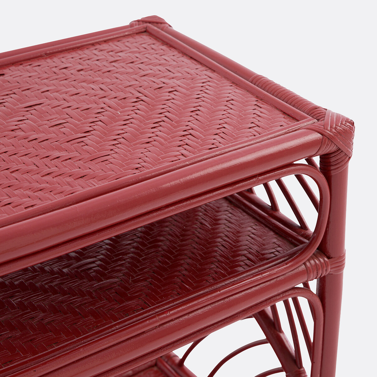 Chevet en rotin Marrak rouge brique, LA REDOUTE INTERIEURS