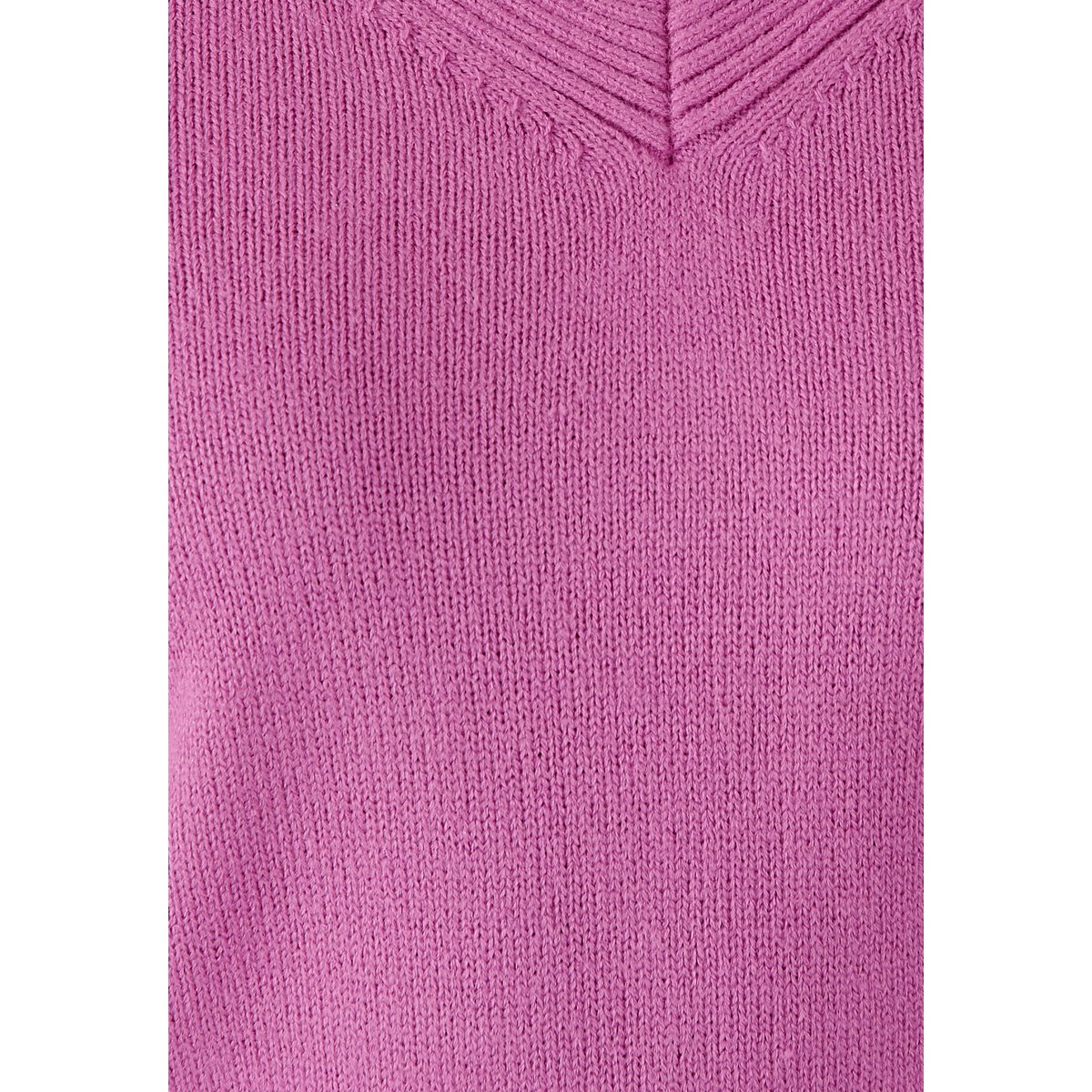 Pull col "V" maille jersey violet mauve, DAMART