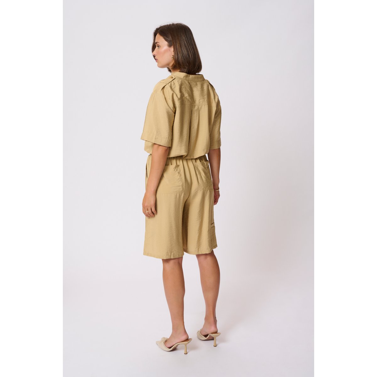 Shorts casual beige starfish, KAFFE