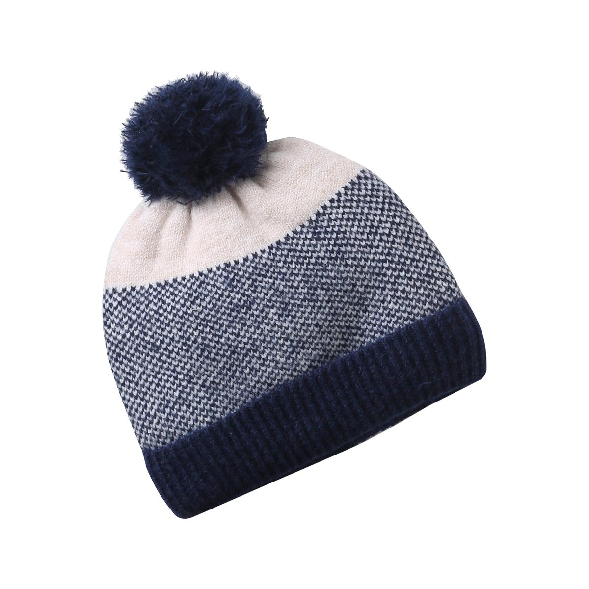 Ensemble bonnet, snood et gants marine, VERTBAUDET