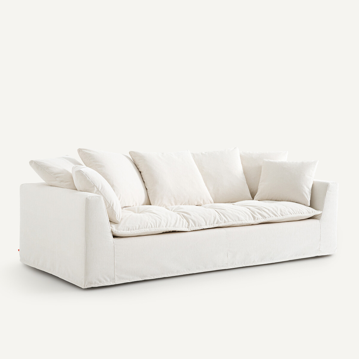 Chenille fluwelen bank, Otavia wit, AM.PM