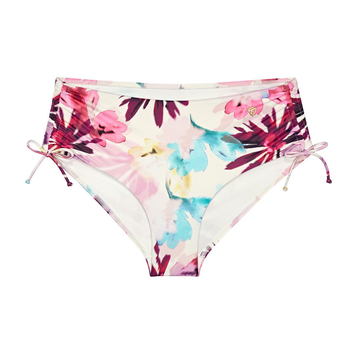 Summer Fleur Maxi Bikini Bottoms white floral print, TRIUMPH