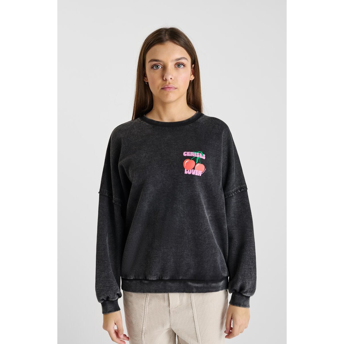 Sweat-Shirt capuche JULESGI black, LE TEMPS DES CERISES