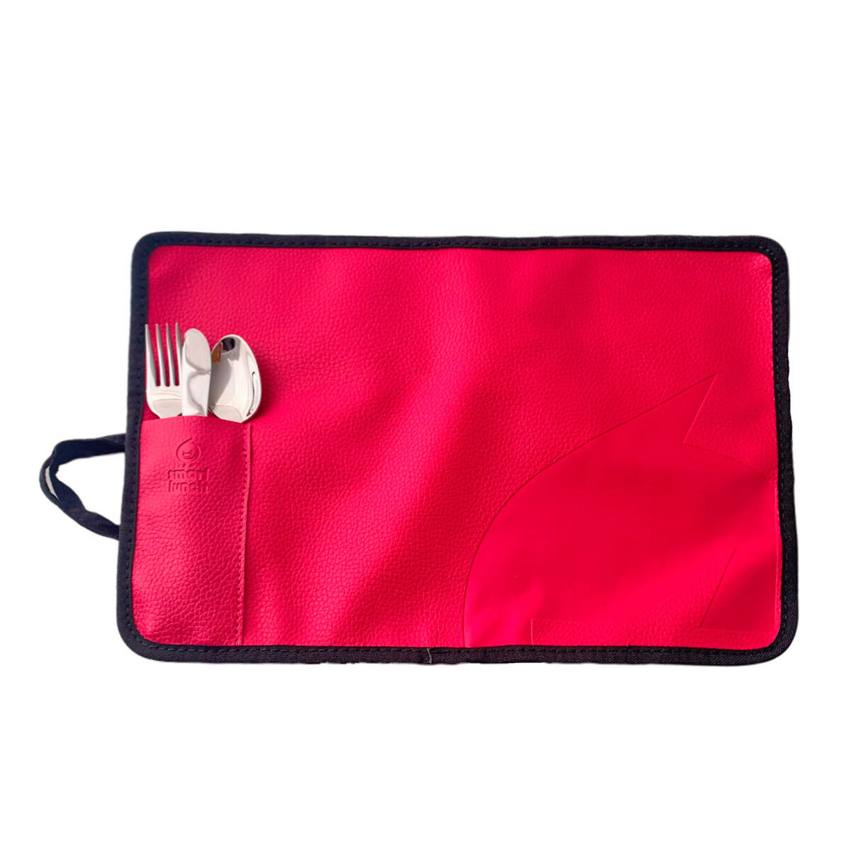 Individual e talheres Inox, Smartlunch rosa, SMARTLUNCH