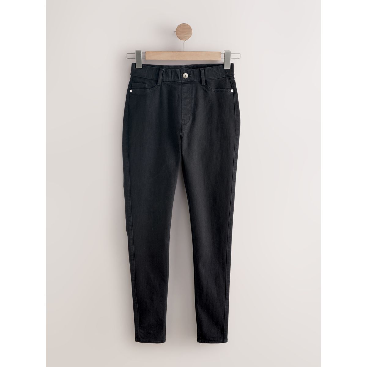Jean skinny taille haute flexifit à enfiler noir, NEXT