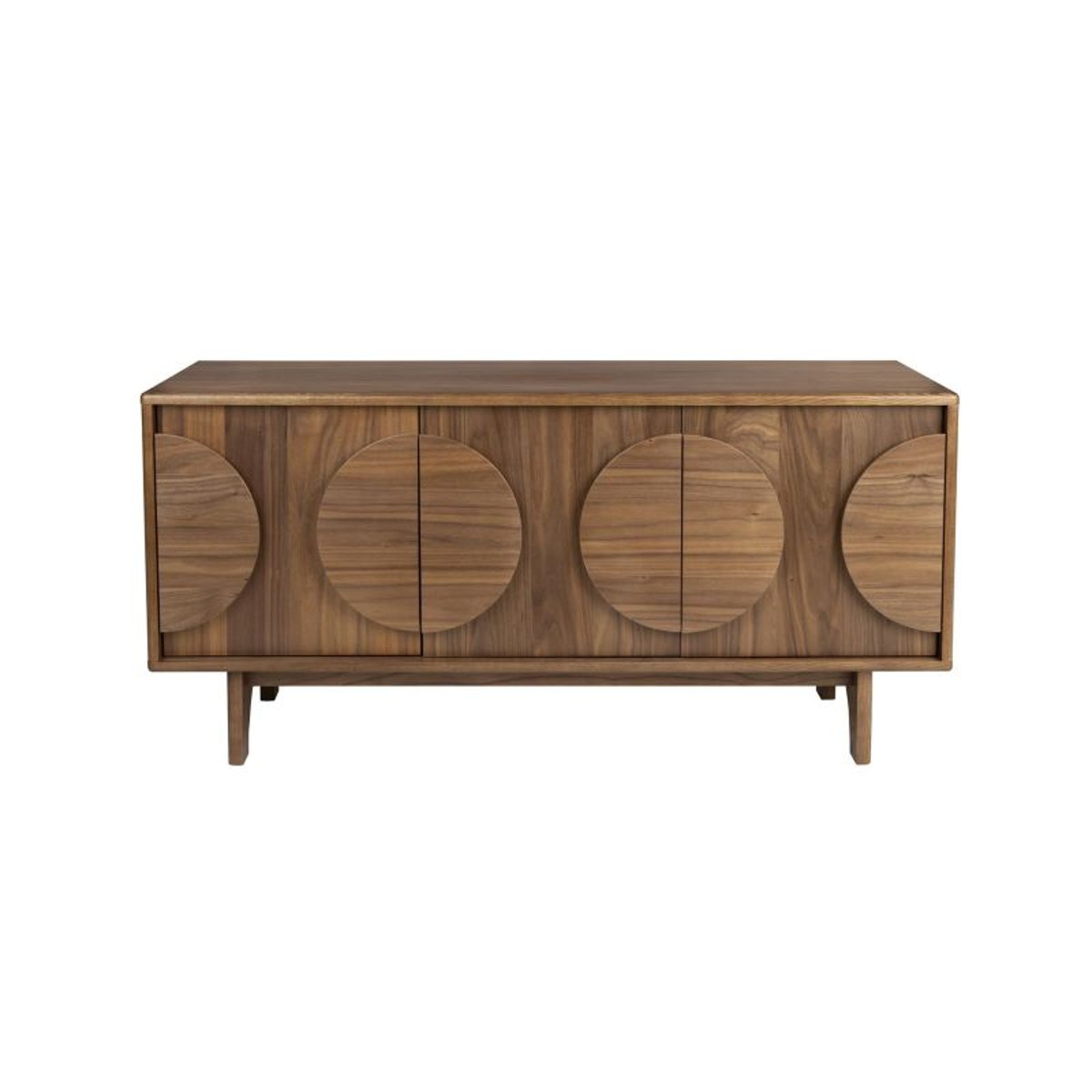 Buffet 3 portes plaqué noyer - GROOVE marron, ZUIVER