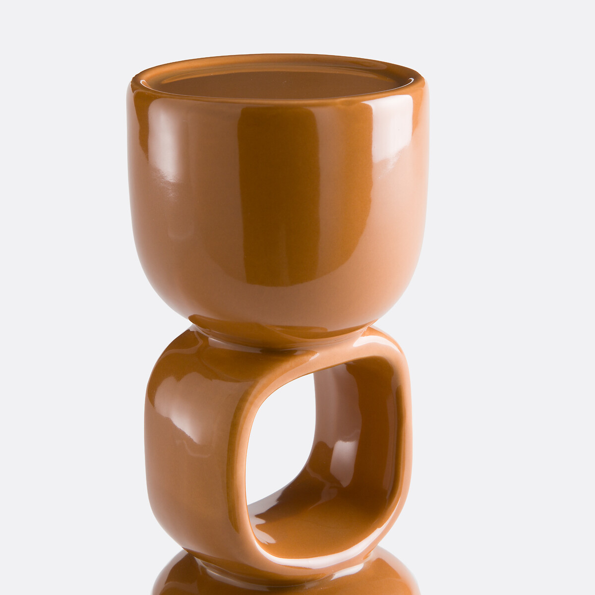 Candelabro escultórico de cerámica, altura de 25 cm, FOMEA terracota, LA REDOUTE INTERIEURS