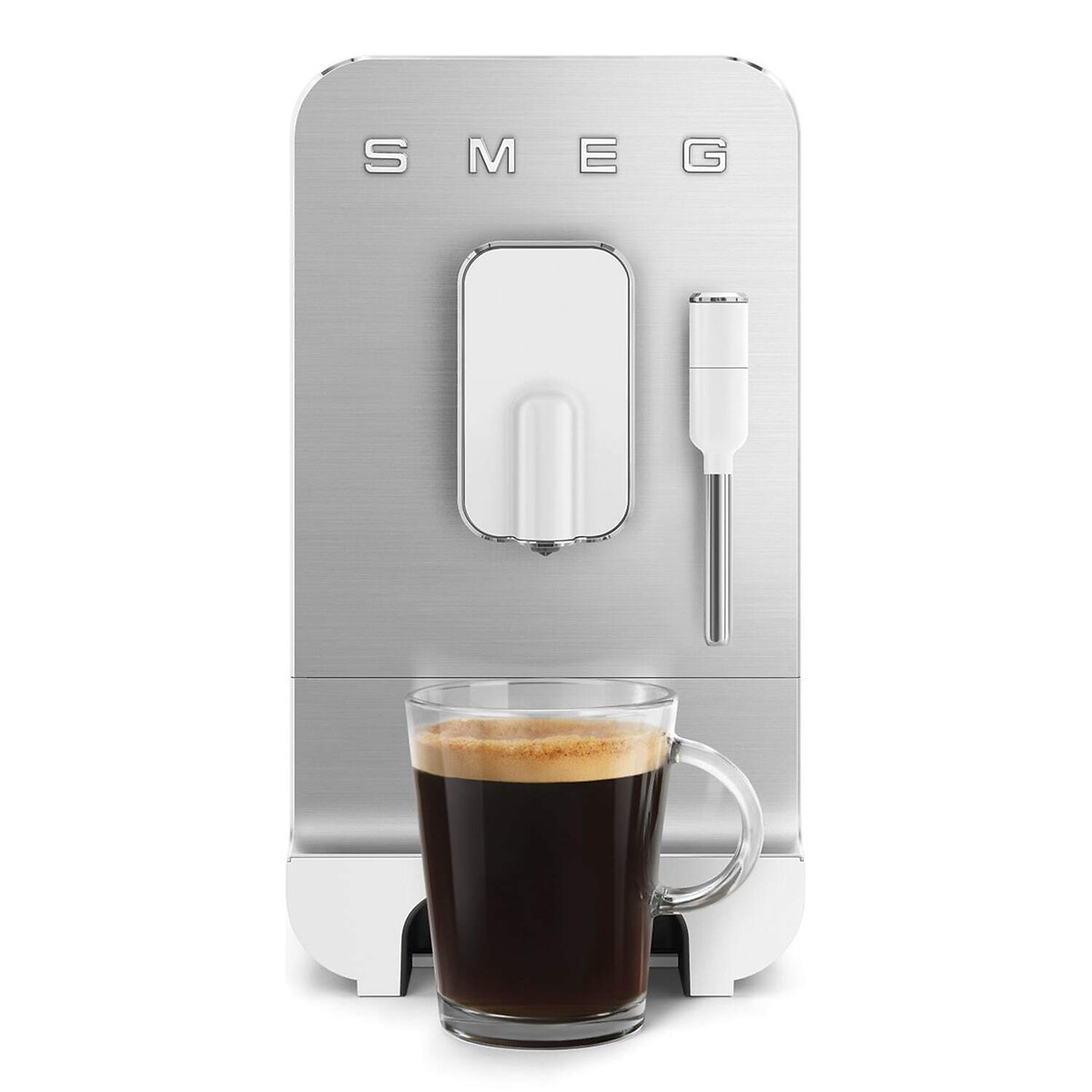 Retro Bean to Cup Coffee Machine with Milk Frother - BCC12 white, SMEG