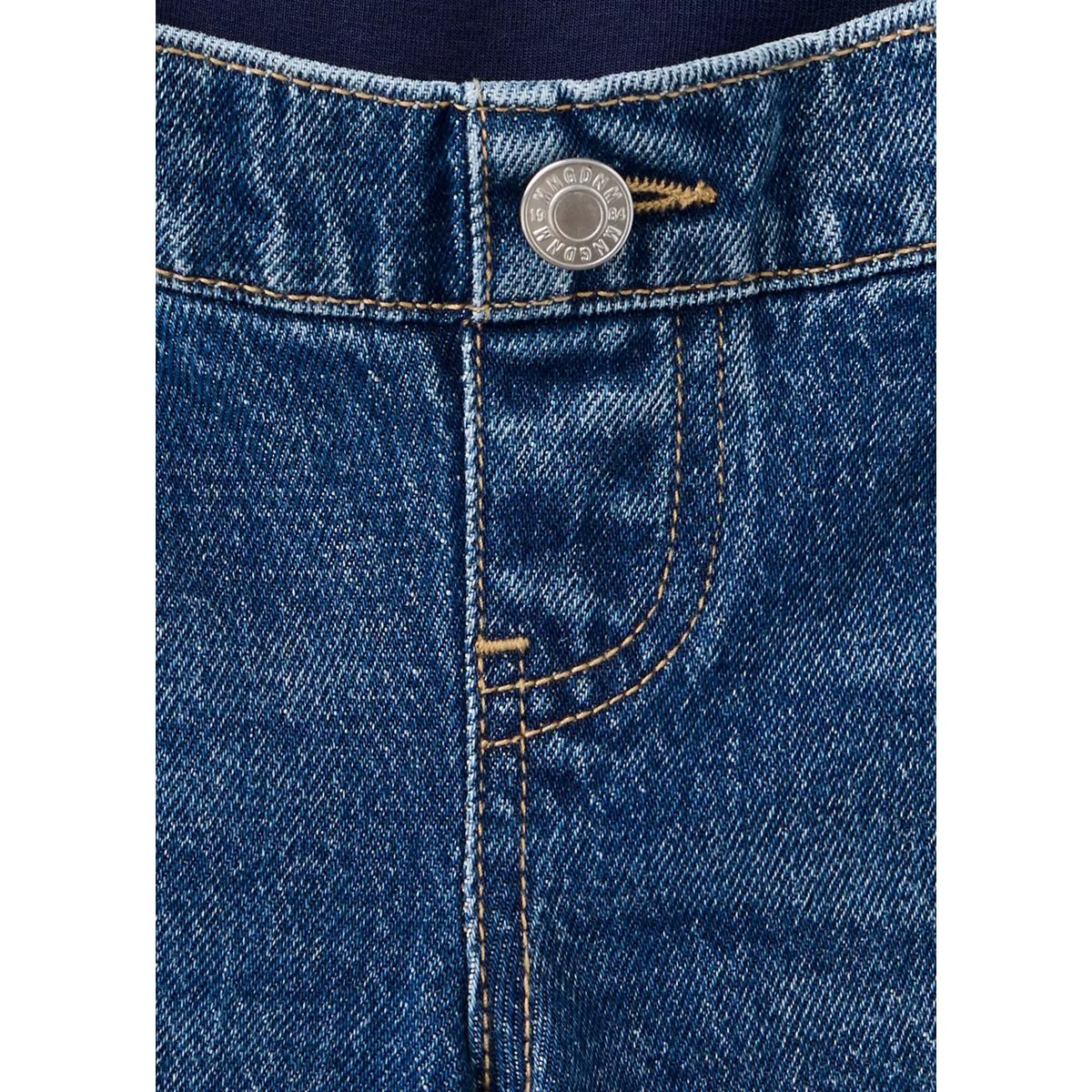 Jean de grossesse droit bleu foncé, MANGO