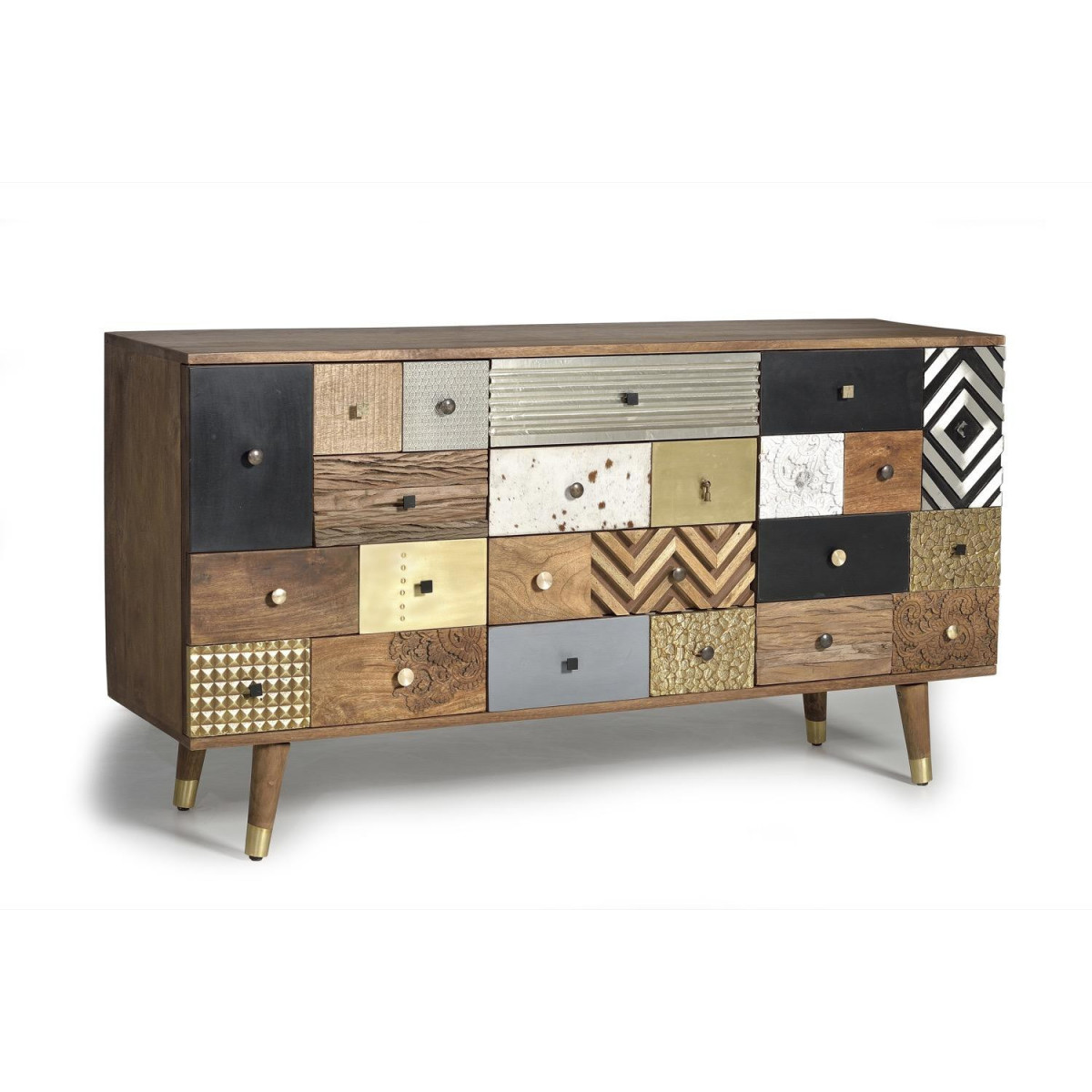 Buffet 4 tiroirs - OLYMPE marron, DECORATION D’AUTREFOIS