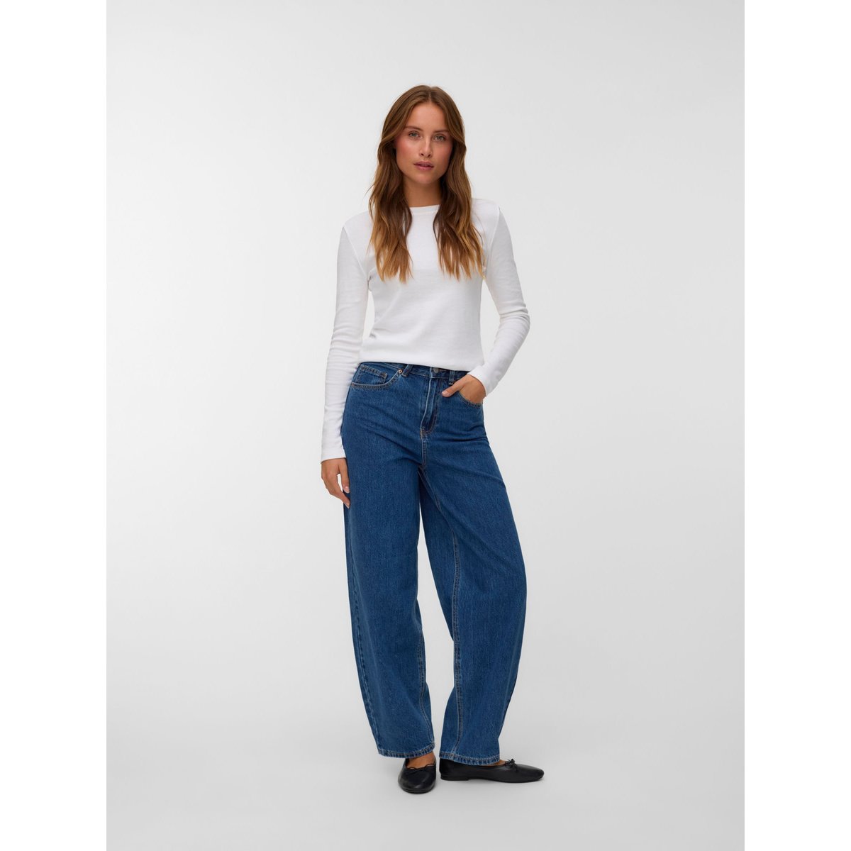 Jean Mom medium blue denim, VERO MODA