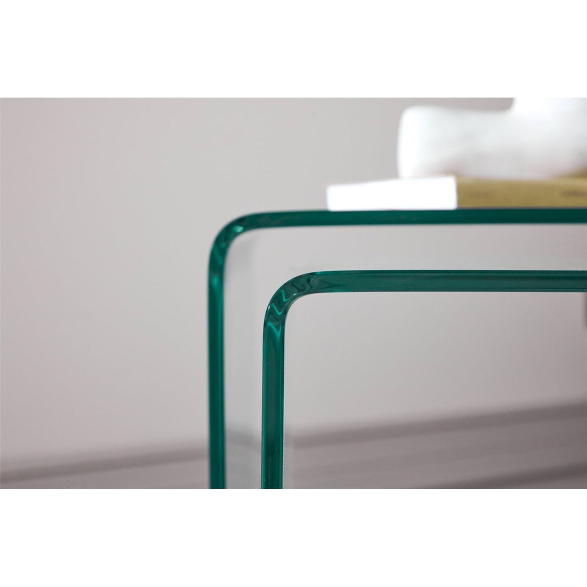 Set de tables basses AVARATIVE transparent verre, RECOLLECTION
