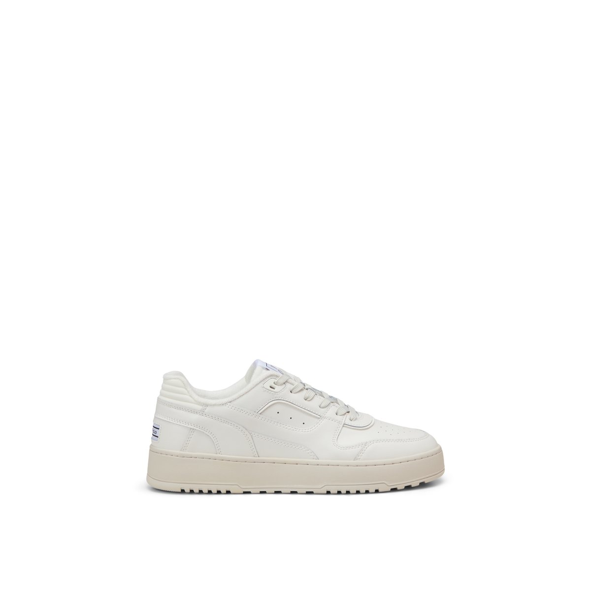 Baskets Modèle Carlo en cuir de vache noble blanc naturel, MARC O'POLO