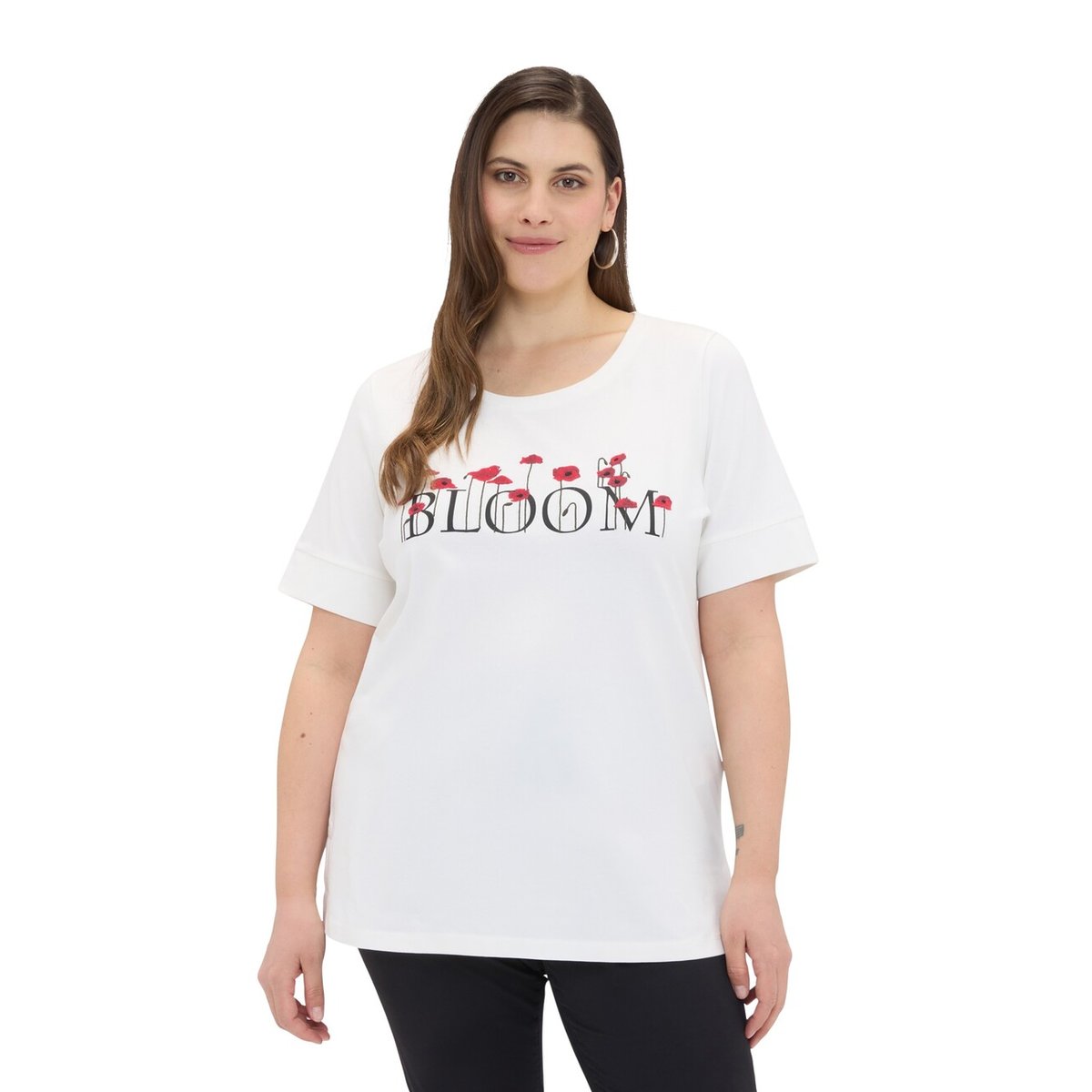 T-shirt avec inscription BLOOM blanc, FIORELLA RUBINO