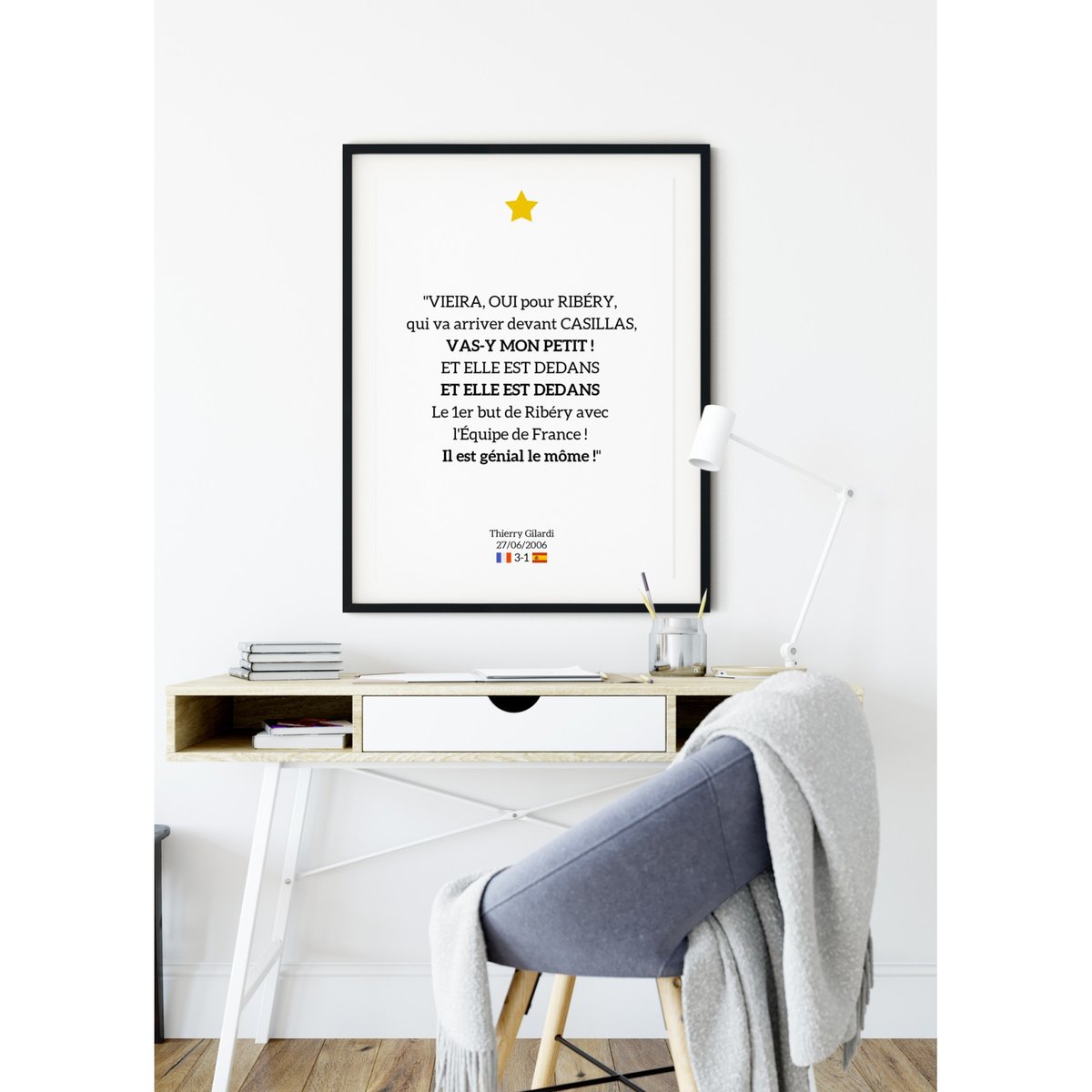 Affiche 'Il est génial le môme !' blanc, L'AFFICHERIE