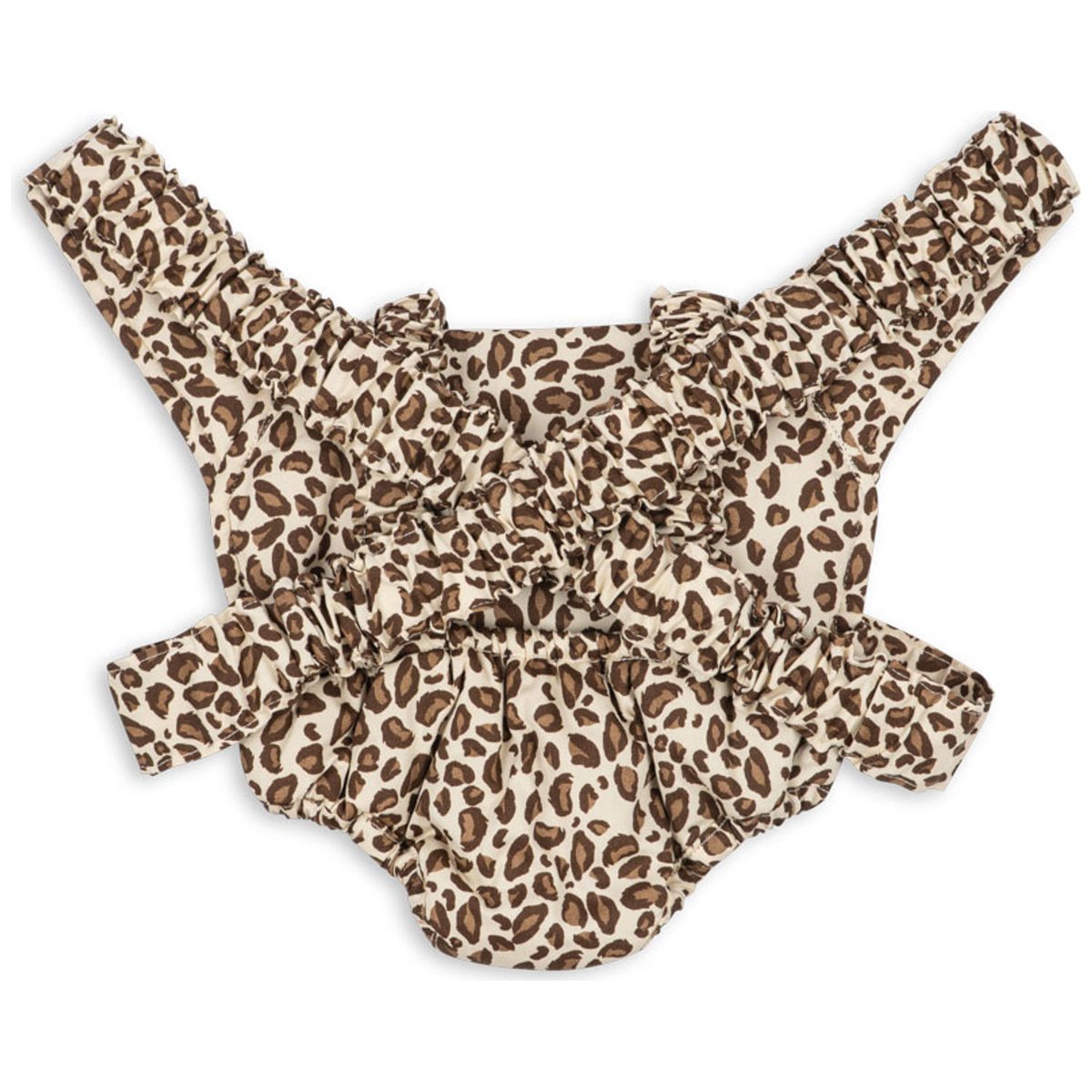 Porte-bébé pour poupée marron, écru, rouge, KONGES SLOJD