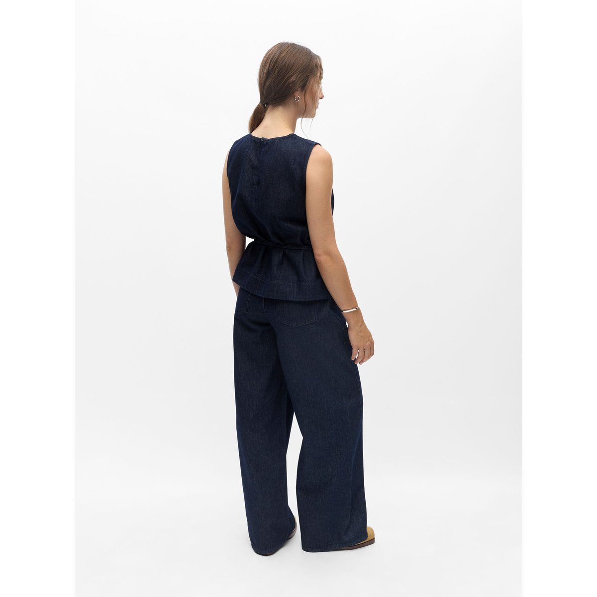 Top Sans Manches bleu - dark blue denim1, OBJECT