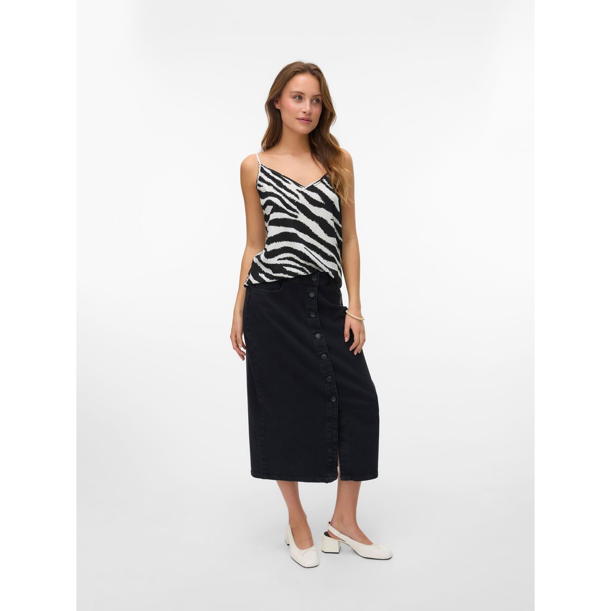 Jupe black denim, VERO MODA
