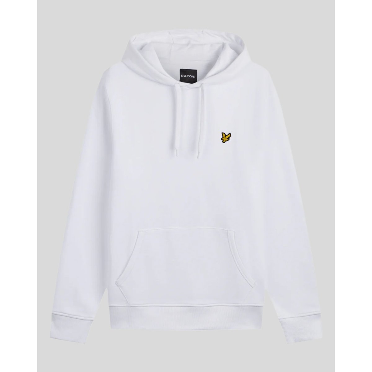 Sweat à capuche en coton loopback blanc, LYLE & SCOTT